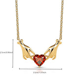 Hand Holding Heart Pendant Necklace Fashion – Jewelry Gift Ideas — 2