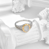 S925 Synthetic Cat's Eye Ring Female – Gifts for Her — 3