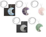 Natural Crystal Moon Pendant – Jewelry Gift Ideas — 13