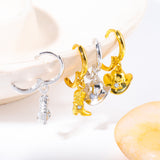 Gold Plated Denim Boots Hat Pendant Earrings – Jewelry Gift Ideas — 5