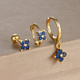 Light Luxury Minority Design Blue Zircon Four-leaf – Meaningful Gifts — 14