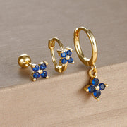 Light Luxury Minority Design Blue Zircon Four-leaf – Meaningful Gifts — 14