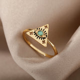 Zircon Triangle Ring Niche Design – Practical Gifts — 4