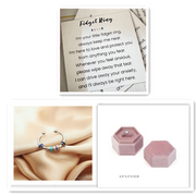 Drip Oil Spinning Bead Anxiety Ring – Stylish Gifts — 6