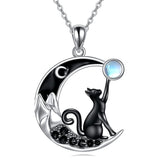 Creative Trendy Personalized Cute Black Cat Moon – Jewelry Gift Ideas — 7