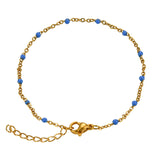 Fashion Stainless Steel Bracelets Gold Color Blue Red – Stylish Gifts — 7