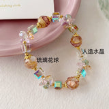 Fashion Glass Floral Ball Crystal Bracelet – Stylish Gifts — 6