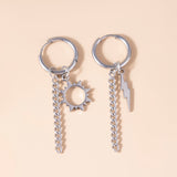 Hip Hop Stainless Steel Asymmetric Earrings Fashion – Stylish Gifts — 5
