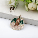Creative Round Sea Fortress Alloy Drip Brooch – Jewelry Gift Ideas — 1