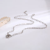 Diamond Pendant Double Ring Necklace Female – Jewelry Gift Ideas — 5