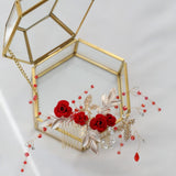 Bridal Antique Red Hair Accessories – Stylish Gifts — 3