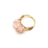 Personality Hand Wrapped Rough Stone Agate Ring – Meaningful Gifts — 5