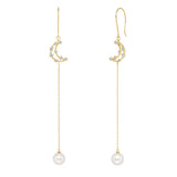 Women's Natural Pearl Tassel Earrings – Gifts for Her — 4
