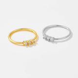 925 Silver 18K Gold Inlaid Ring Female – Gifts for Her — 5