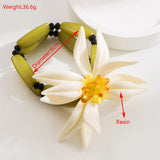 White Flower Stud Earringsbracelets Double Layer – Jewelry Gift Ideas — 3