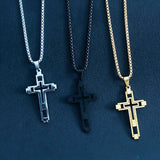 Simple Fashion Hollow Cross Titanium Steel – Stylish Gifts — 1
