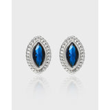 Women's Linen Lace Geometric Diamond Shaped Earrings – Gifts for Her — 6