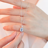 Sterling Silver Sea Blue Treasure Necklace – Jewelry Gift Ideas — 3