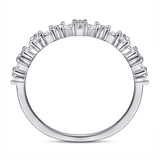 S925 Silver Diamond Flower Ring – Holiday Gift Ideas — 4