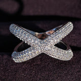 Geometric Full Diamond Luxury Women's Ring – Gifts for Her — 2