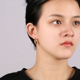 Women's Simple Graceful Silver Needle Geometric Ear – Gifts for Her — 4