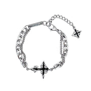 Dissolved Dark Cross Bracelet Men's Titanium – Jewelry Gift Ideas — 8