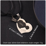Cute Heart Couple Necklace With One Arrow LOVEYOU – Jewelry Gift Ideas — 19