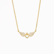 Silver Flying Wings Angel Wings Necklace – Jewelry Gift Ideas — 4