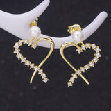 Net Red Fashion Love Zircon Earrings – Stylish Gifts — 2