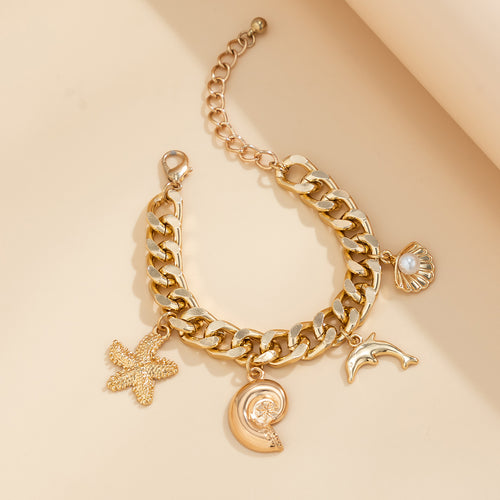Creative Boho Conch Dolphin Starfish Pendant – Jewelry Gift Ideas — 2