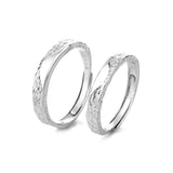 S999 Pure Silver Glacier Couples Openings Couple Rings – Stylish Gifts — 5