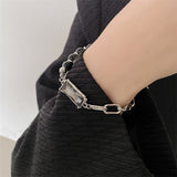 Black Gem Ice Cracked Bead Bracelet Female – Jewelry Gift Ideas — 3