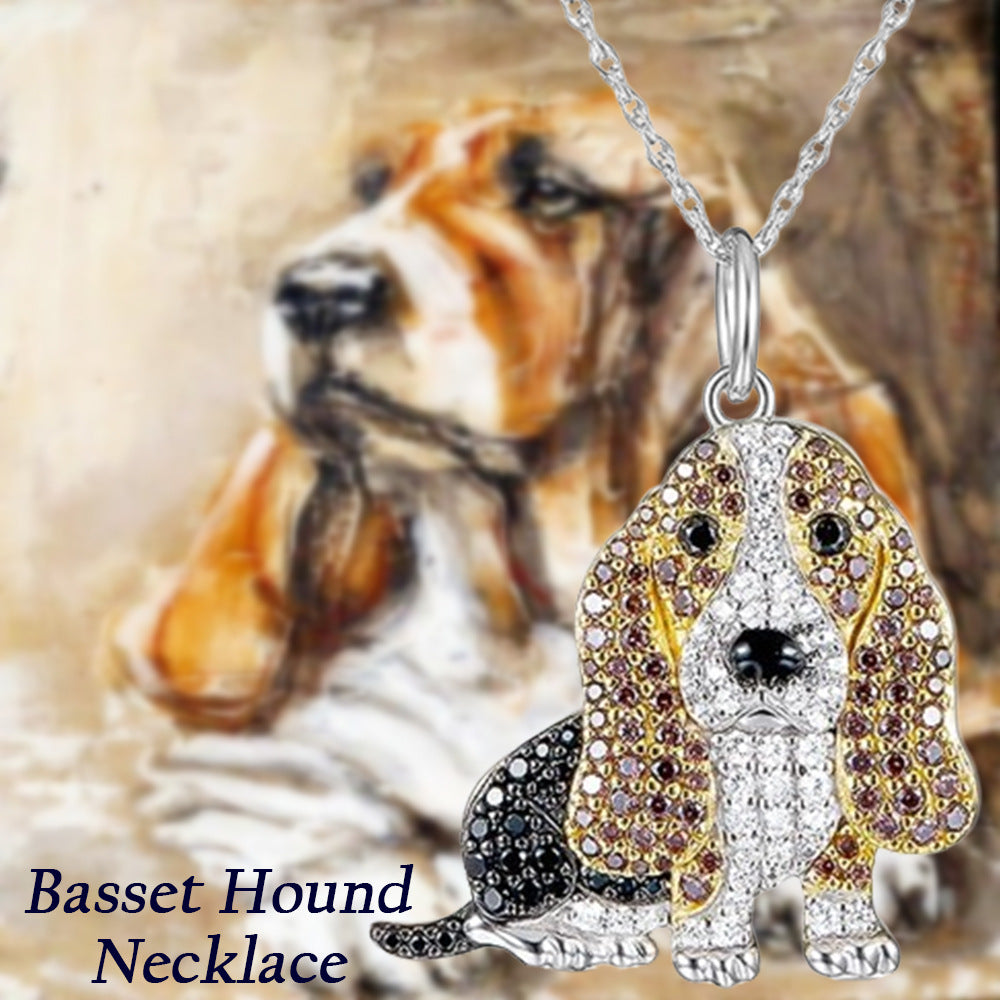 Cute Baggy Hound Pendant Necklace – Jewelry Gift Ideas — 1