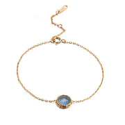 Silver Feldspar Sea Blue Treasure Bracelet – Jewelry Gift Ideas — 3