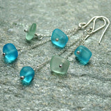 Green Blue Glass Tassel Earrings Simple Temperament – Outdoor Gifts — 5