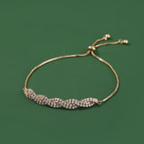 Copper Wave Gold Plated White Zircon Adjustable – Jewelry Gift Ideas — 3
