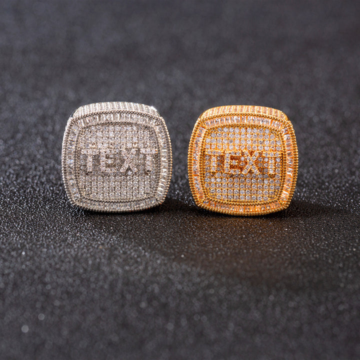 DIY English Name Ring Personality N Version For Men – Creative Gifts — 1