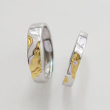 S925 Quicksand Couple Ring A Pair Of Sterling – Gifts for Couples — 5