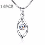 Zircon Twist Fashion Necklace Pendant – Jewelry Gift Ideas — 10