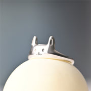 Fine Cat Rabbit Panda Adjustable S925 Silver – Gifts for Pet Lovers — 6