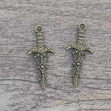 Antique Alloy Double-sided Sword Pendant – Jewelry Gift Ideas — 4
