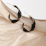 Korean Fashion Twisted Oil Drop Earrings – Stylish Gifts — 5