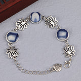 Ethnic Blue Dyed Tie-dye Bracelet Hand-stitched – Jewelry Gift Ideas — 11