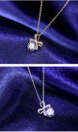 Temperament Korean Style Bow Pendant Clavicle Chain – Stylish Gifts — 4