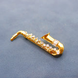 Musical Instrument Saxophone Temperament Brooch – Jewelry Gift Ideas — 2