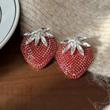 Women's Red Strawberry Earrings – Gifts for Her — 7