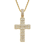 Zircon Circumference Mixed Inlaid Cross Pendant – Jewelry Gift Ideas — 5
