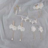 Korean Simple Immortal Petal Earrings Female Fashion – Stylish Gifts — 1