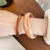 Irregular Wide-brimmed Acrylic Acetate Bracelet – Jewelry Gift Ideas — 4