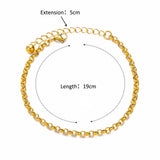 Anklet Figaro Blade 18K Stainless Steel – Stylish Gifts — 9